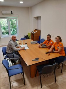 Meeting of EPOMEA Ikaria with the special advisor on matters of Civil Protection and Sports Mr. Nikos Vassilios