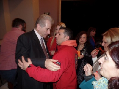 Cutting of the annual New Year's cake of political group "New Age"