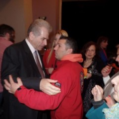 Cutting of the annual New Year's cake of political group "New Age"