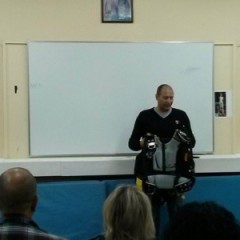 Theoretical lesson on rescue diving with Mr Pevelis Panagiotis officer of the Hellenic Air Force Theoretical lesson on rescue diving with Mr Pevelis Panagiotis officer of the Hellenic Air Force
