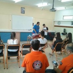 School of Teen rescuers - Lesson on first aid provision to injured or wounded victims School of Teen rescuers - Lesson on first aid provision to injured or wounded victims