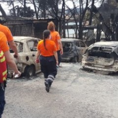 Επιχείρηση της ΕΠ.ΟΜ.Ε.Α. Αιγάλεω μετά την πυρκαγιά στο Μάτι Επιχείρηση της ΕΠ.ΟΜ.Ε.Α. Αιγάλεω μετά την πυρκαγιά στο Μάτι